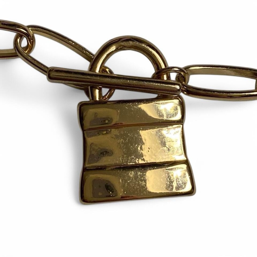 Forever 21 Gold Padlock Chain Necklace